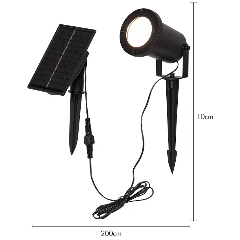 Spotlight Solcell Star Trading Powerspot 10 cm Varmvit