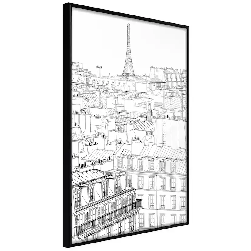 Poster Artgeist Affisch Sketch of Paris