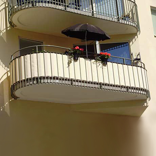 Balkongskydd Dittsolskydd Vit