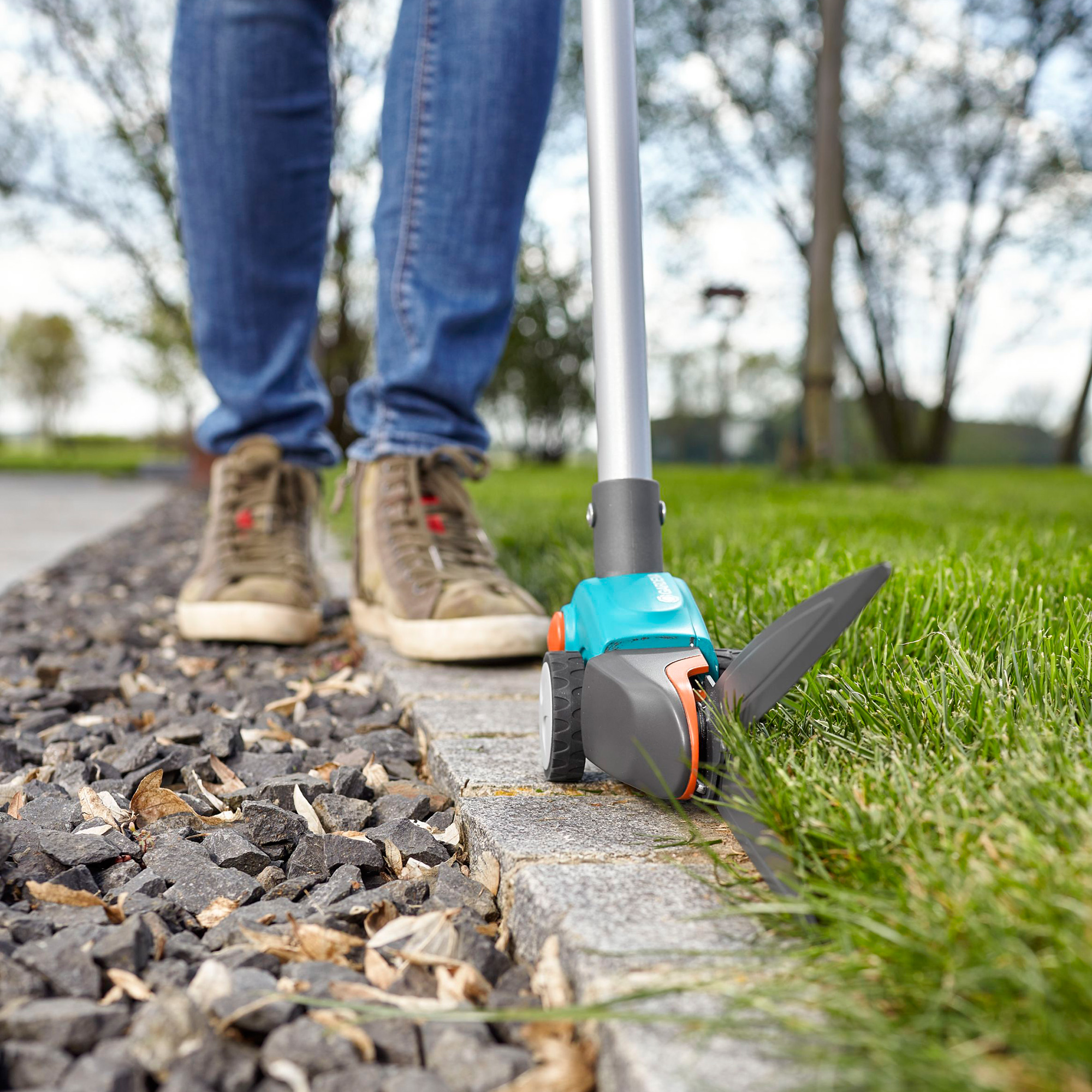 Grässax Gardena Comfort Långskaftad Vridbar