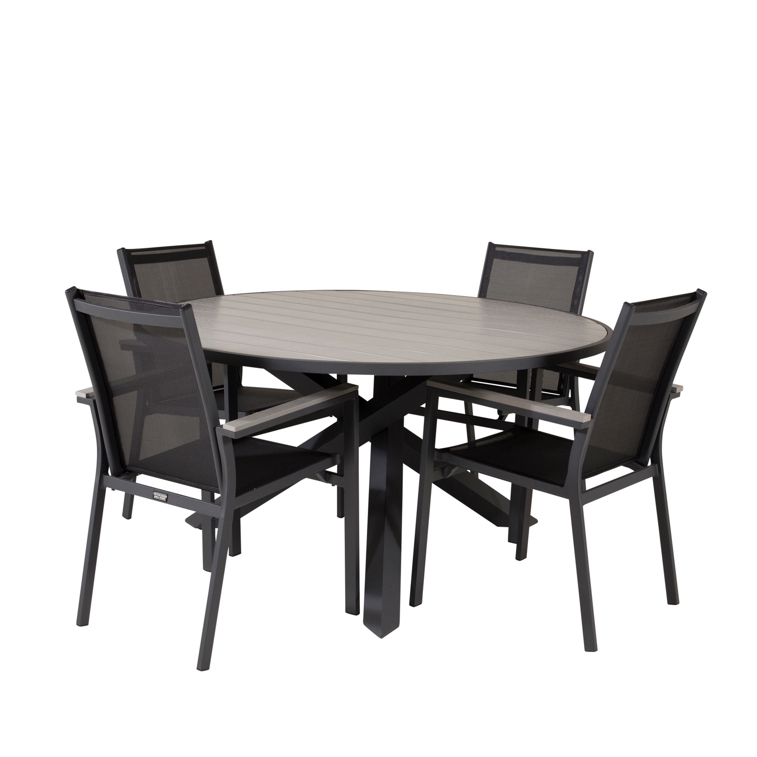 Matgrupp Venture Home Pincy Ø140 med 4 Pincy Stolar