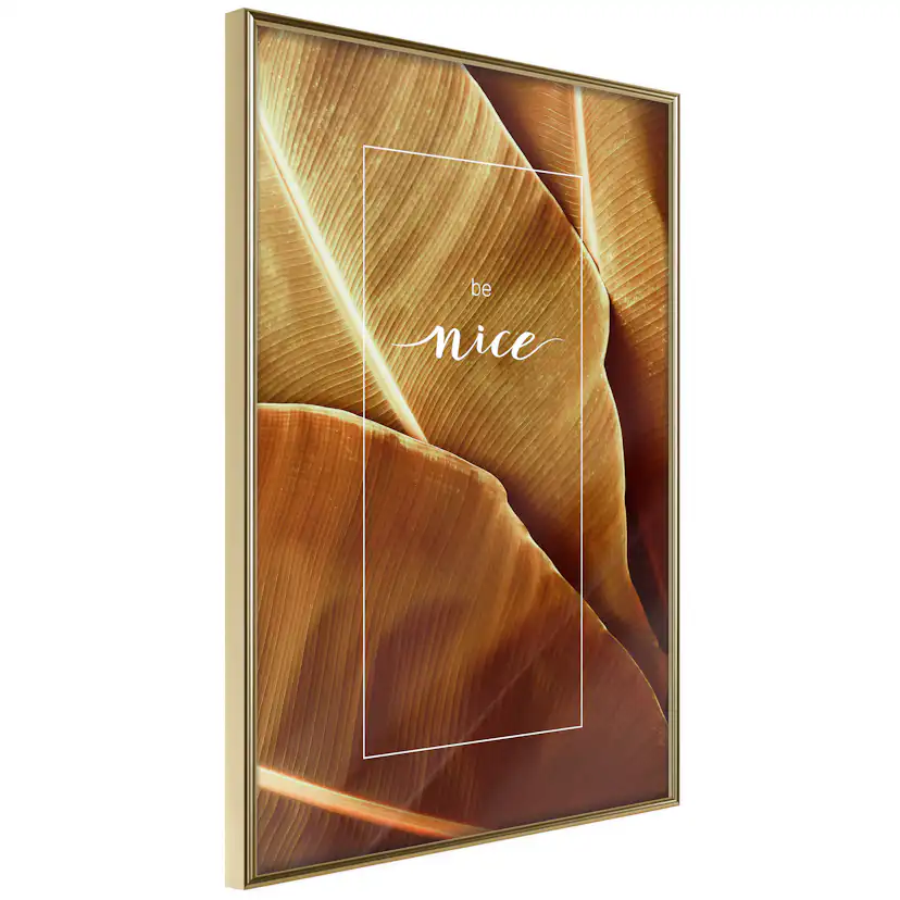 Poster Artgeist Affisch Brown Leaf