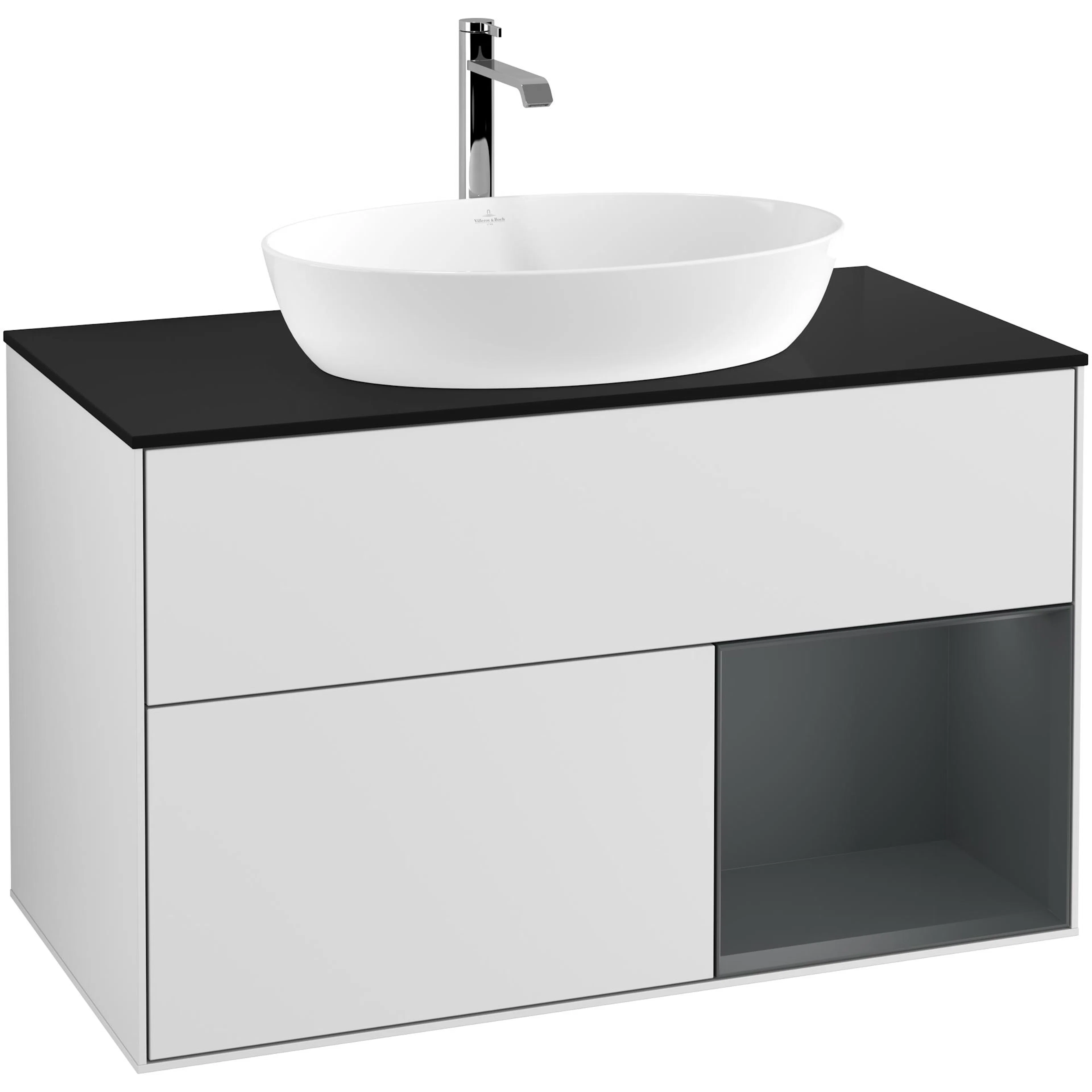 Tvättställsskåp Villeroy & Boch Finion med 2 Lådor Hylla och Bänkskiva för Fristående Tvättställ från Artis & Collaro