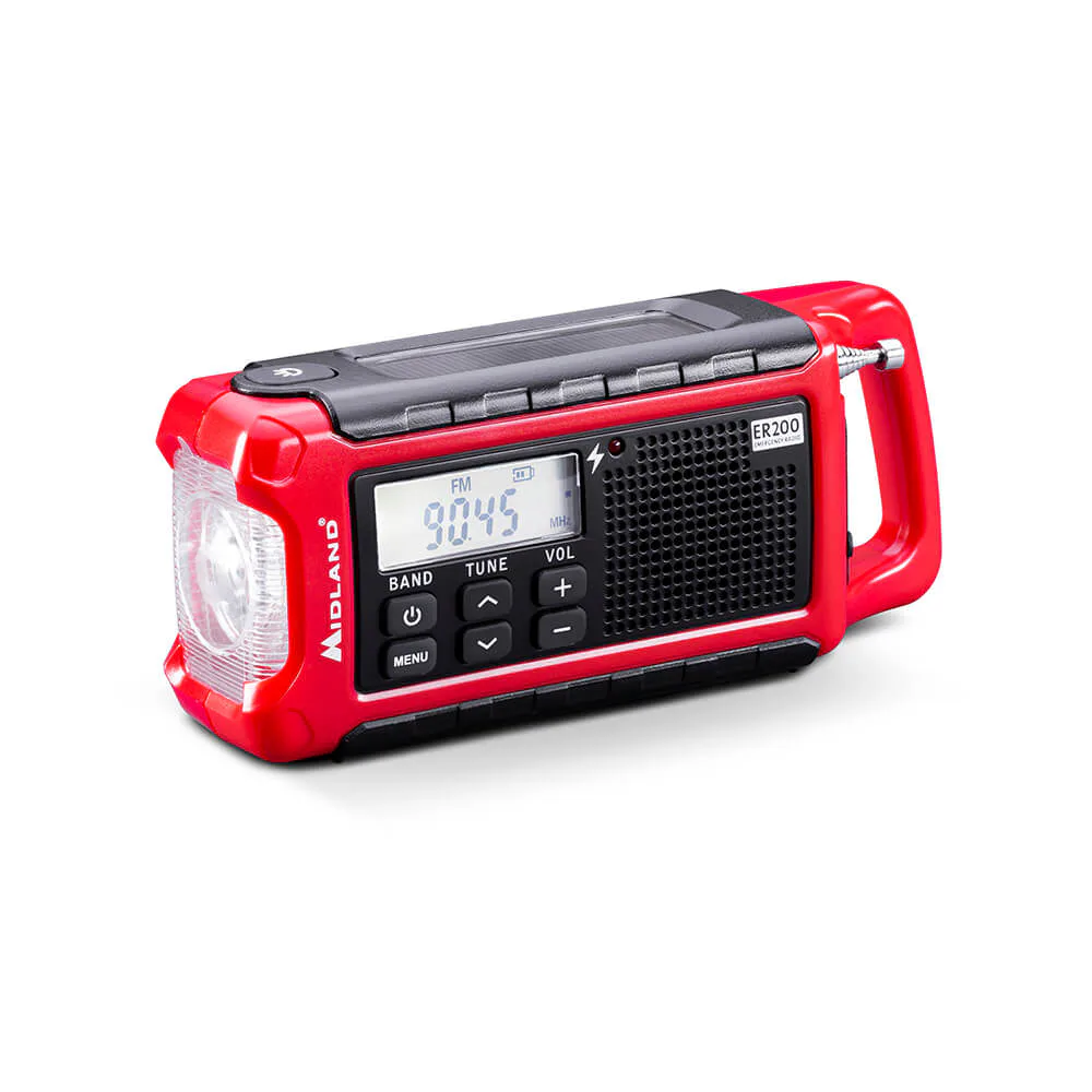Nödradio Power Bank Midland ER200 Röd/Svart