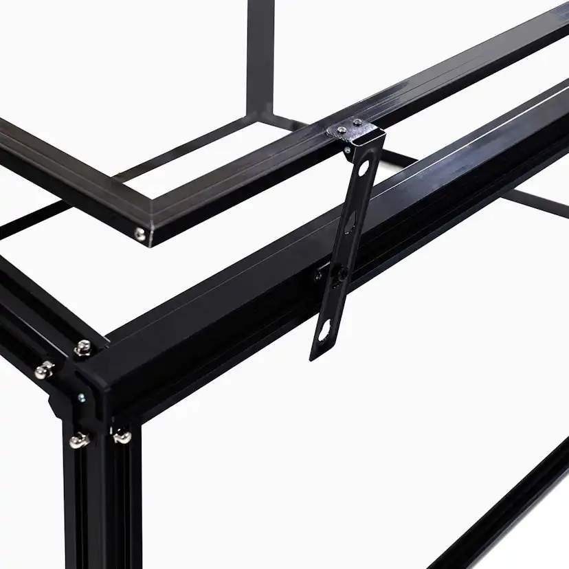 Växthus Metalcraft 1,02 kvm Svart Rektangulärt