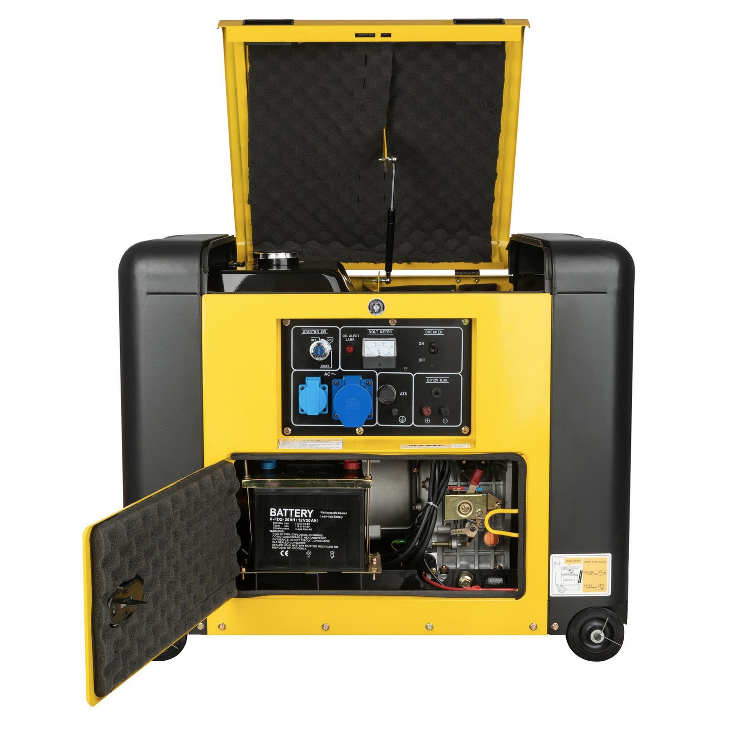 Elverk Sinemaster KDE7500SS 230V Diesel