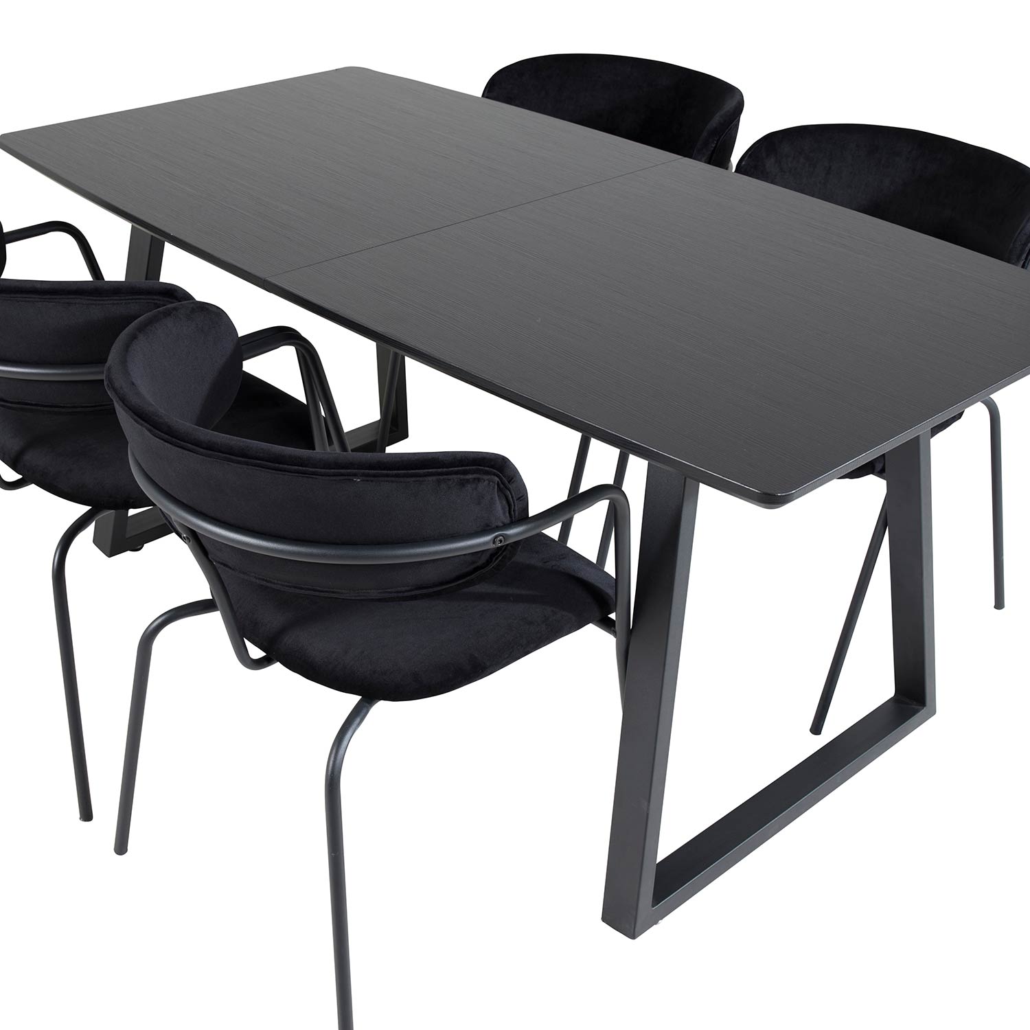 Matgrupp Venture Home Ina med 4 Aris Stolar Sammet