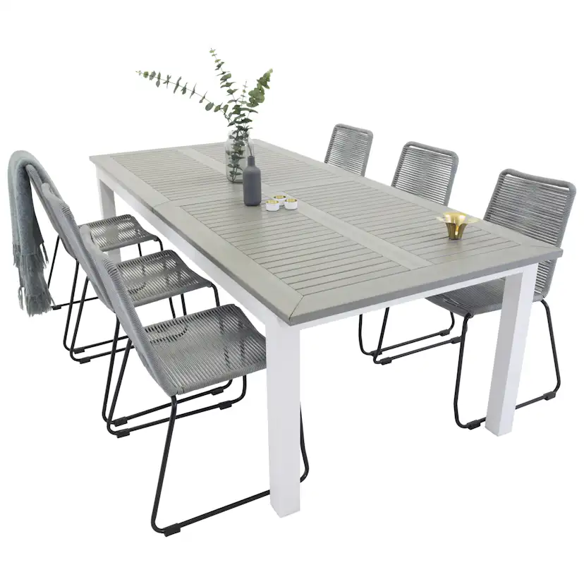Matgrupp Venture Home Aleyna 224/324 med 6 Leon Stolar