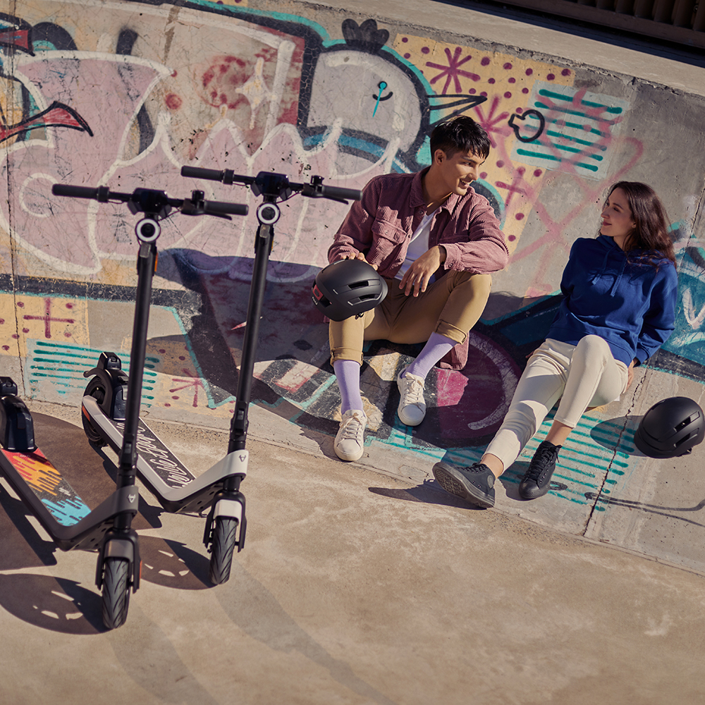 Elscooter NIU KQi2 Pro Nordic 250W Elsparkcykel i Grå 20km/h