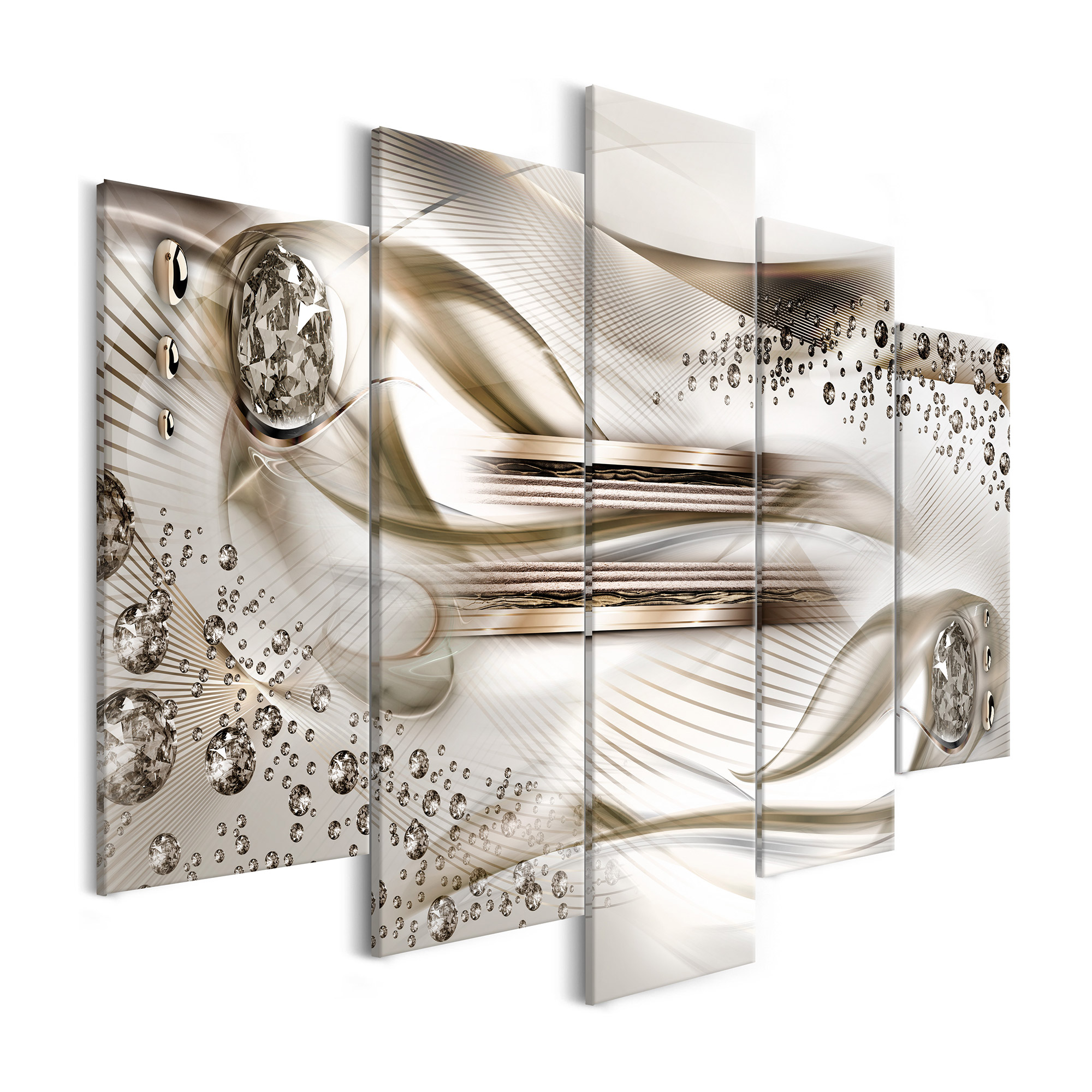 Tavla Arkiio Underwater Harp Wide Brown 5 delar