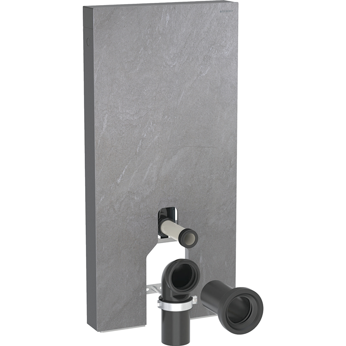 WC-Fixtur Geberit Monolith för  Back-to-wall Toalettstol 101 cmxSkifferoptik/Stengods