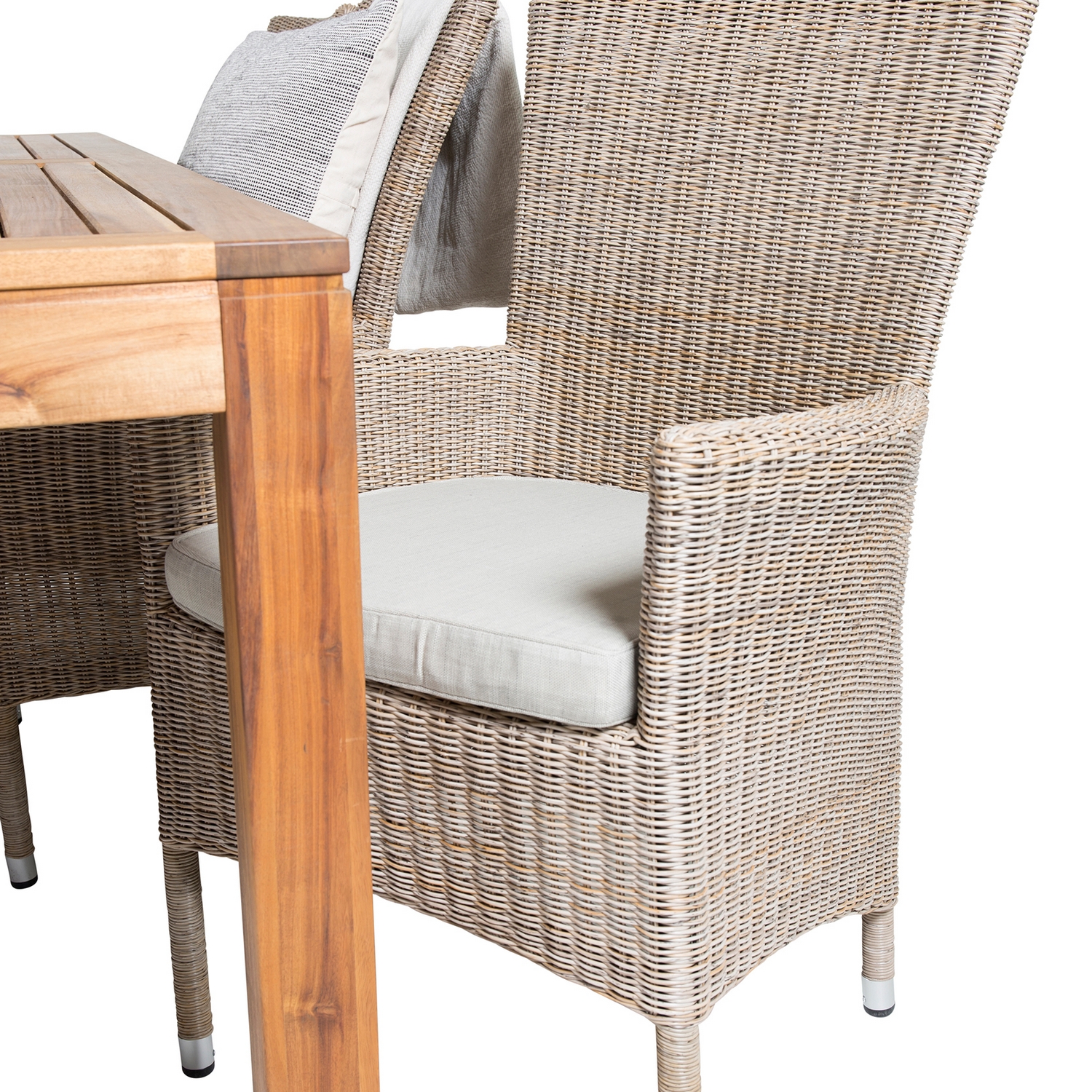 Toscana - Dining Chair - Nature Wicker/Nature cushion Brun