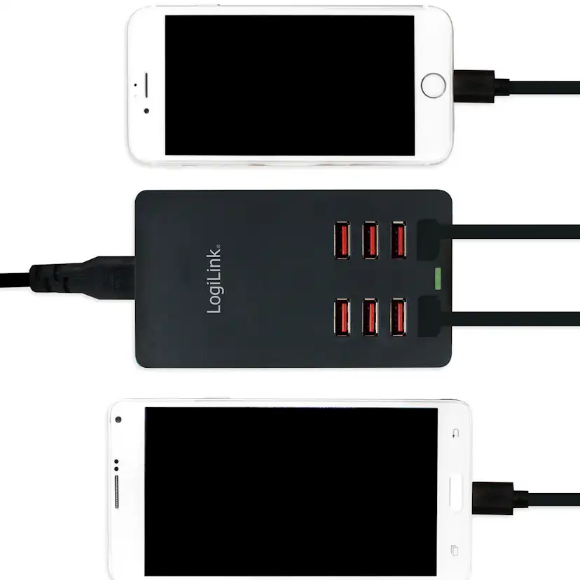 USB-laddare LogiLink 8 Portar 8,8A