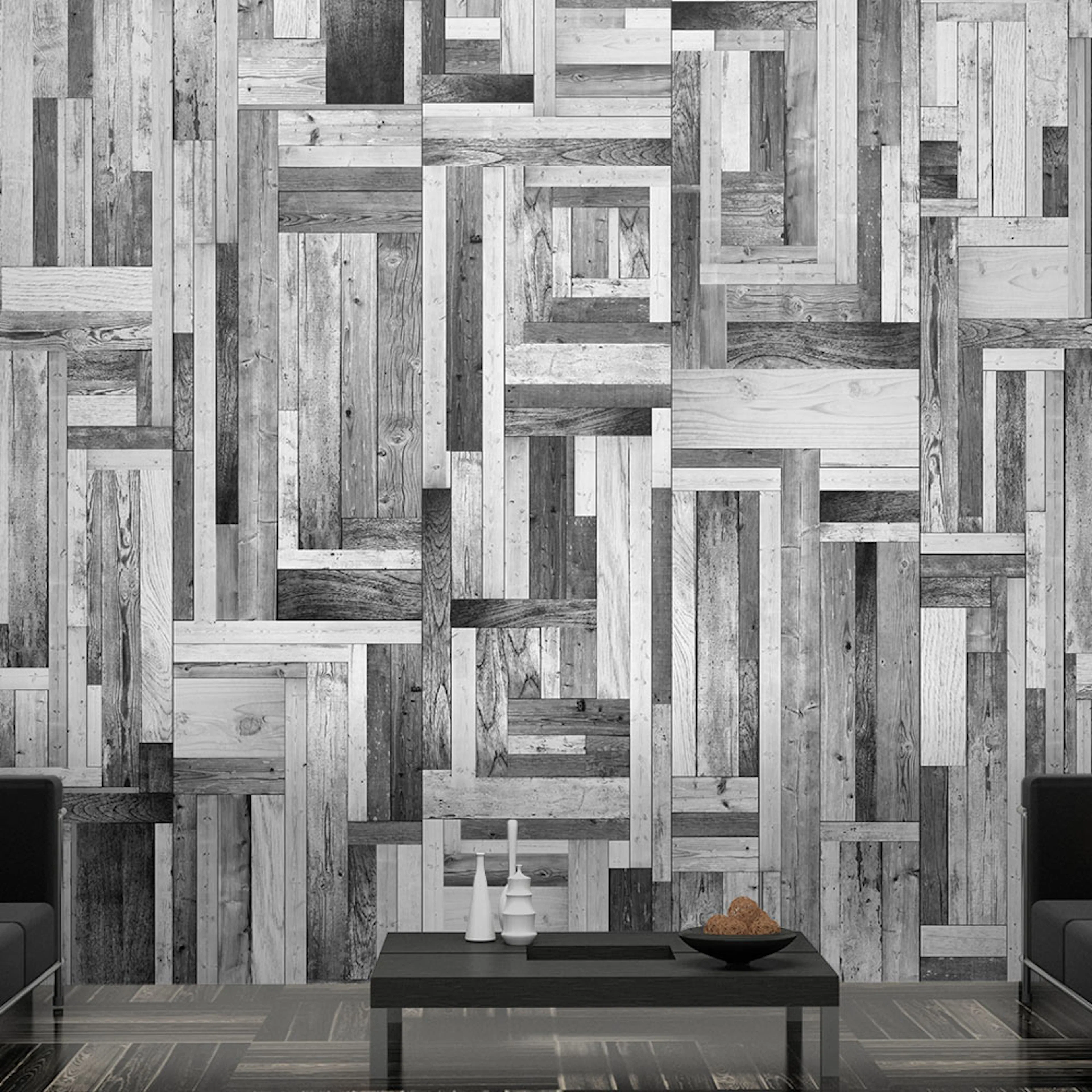 Fototapet Arkiio Gray labyrinth 50x1000 cm