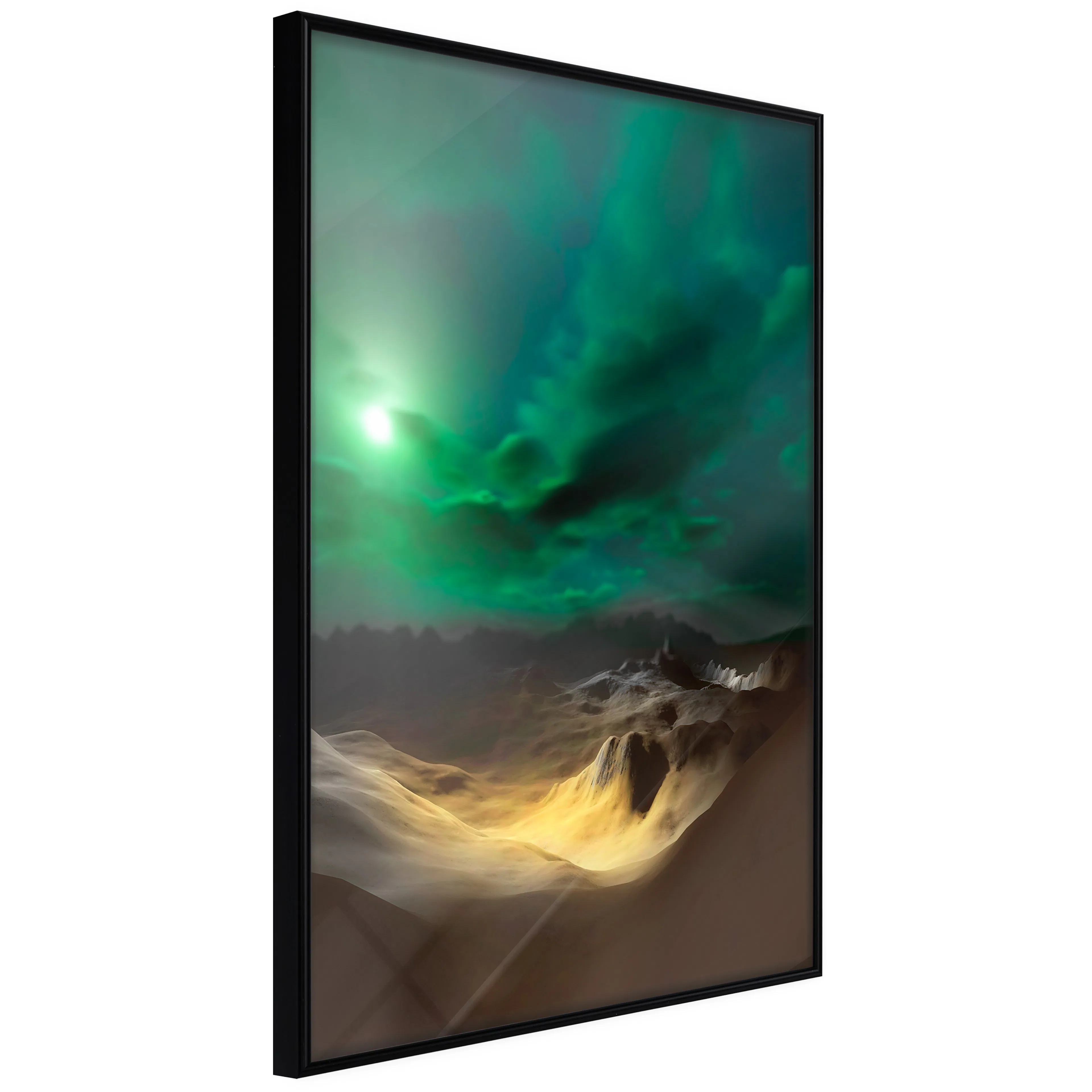 Affisch - Bright Night [Poster] 40x60 Svart ram, 40x60 cm