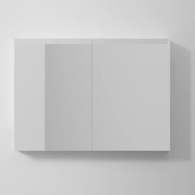 Spegelskåp STAGE 100,Premium White, 2 Luckor Bredd: 1000 mm, Premium White, Dubbla luckor