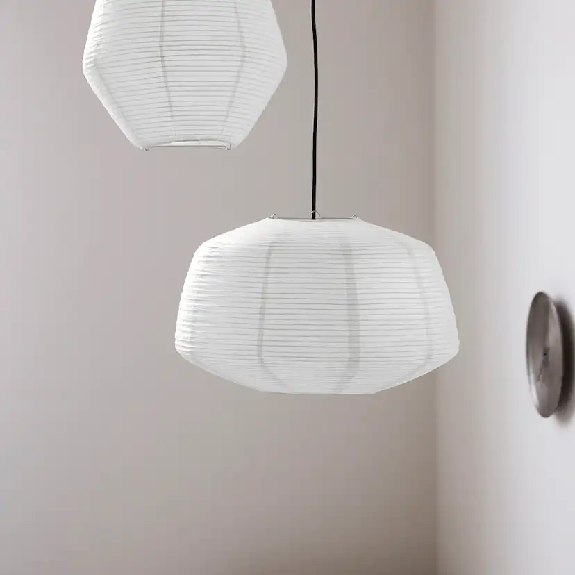 Lampskärm, Bidar, Vit Vit