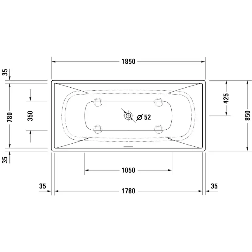 Badkar Duravit DuraSquare
