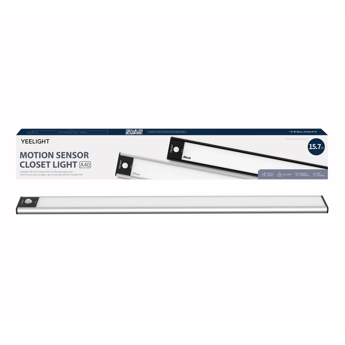 Lampa med Rörelsesensor Yeelight Closet Light, Silver- Smart Belysning