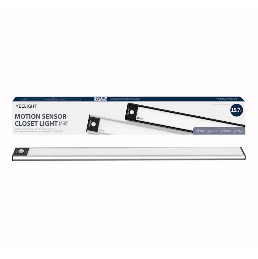 Lampa med Rörelsesensor Yeelight Closet Light, Silver- Smart Belysning