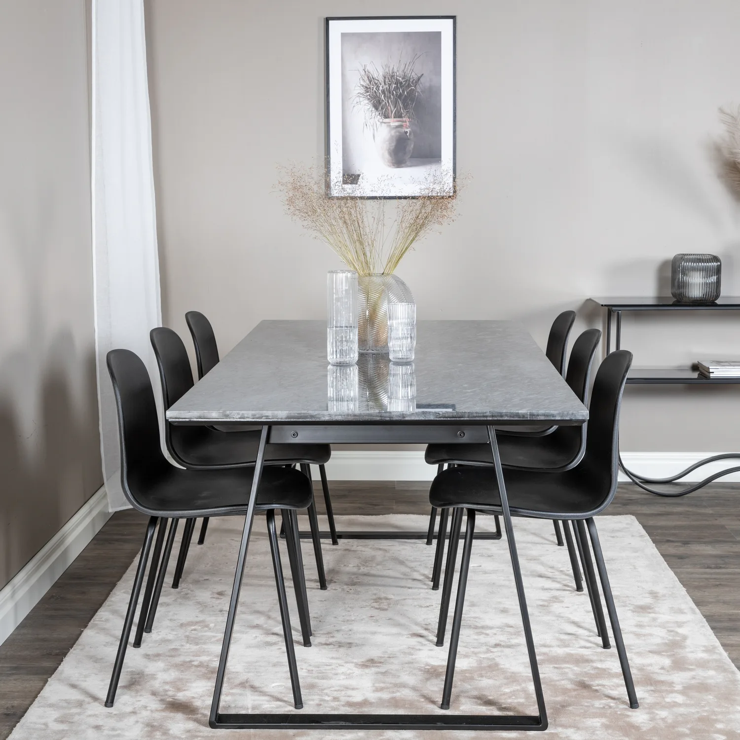 Matgrupp Venture Home Estelle med 6 Ardi Stolar