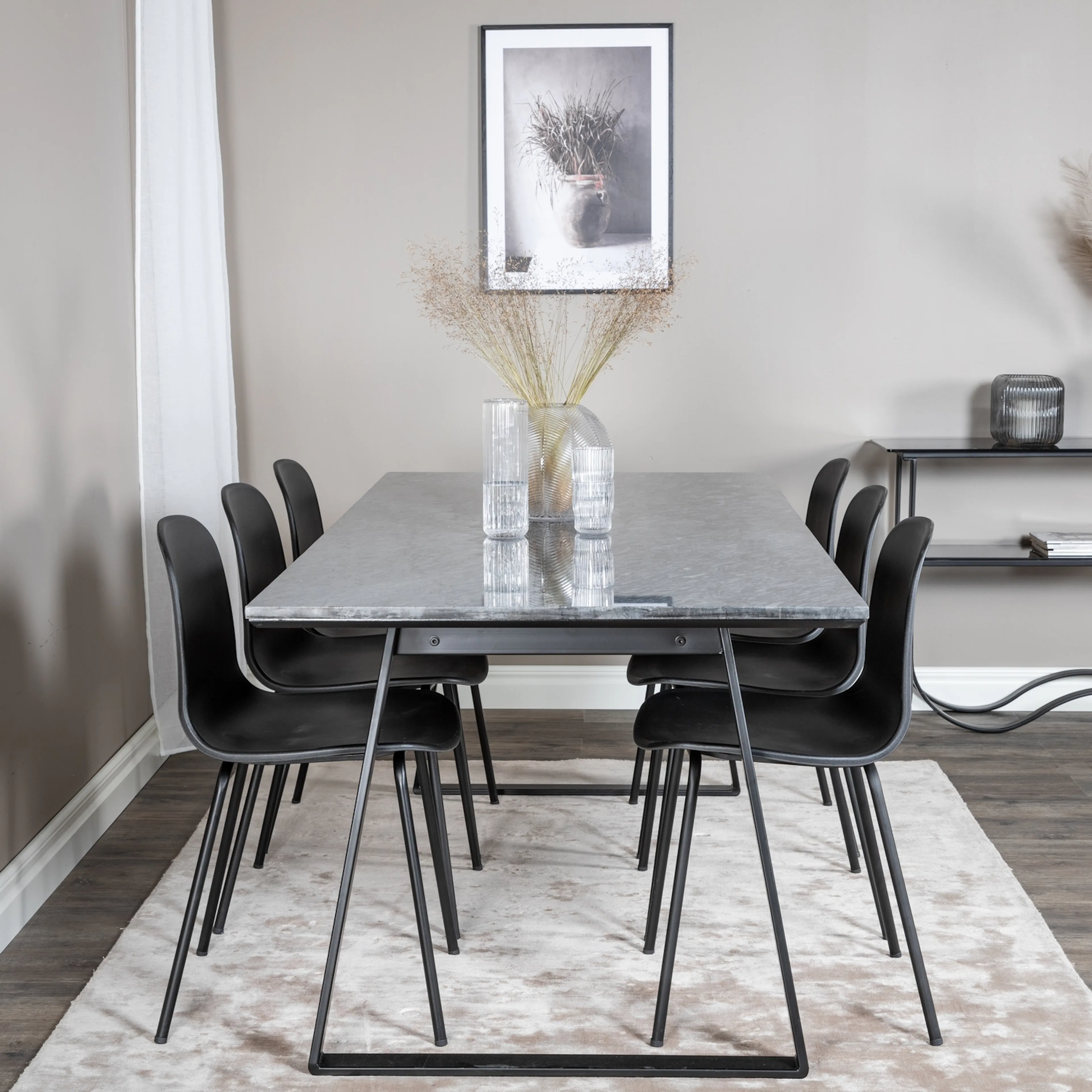 Matgrupp Venture Home Estelle med 6 Ardi Stolar