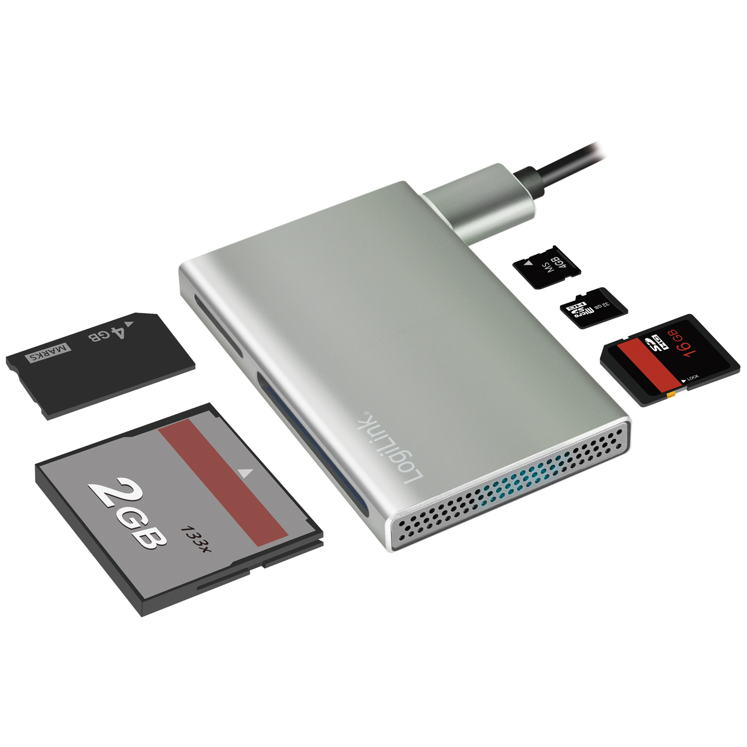 Minneskortsläsare LogiLink 5-i-1 USB 3.2 Gen 1 5 Gbit/s