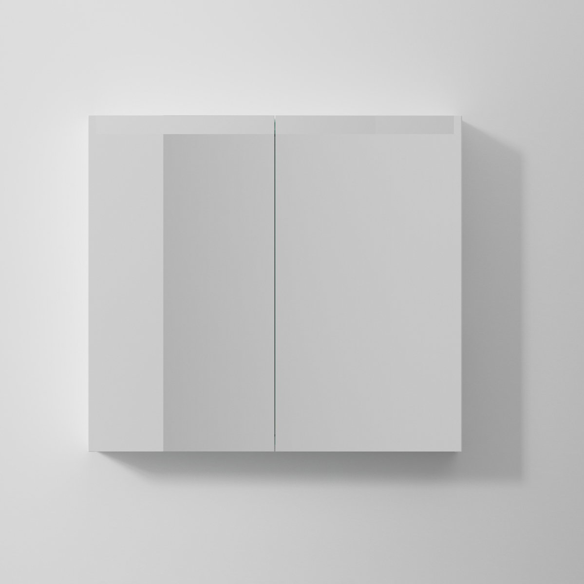 Spegelskåp STAGE 80,Premium White, 2 Luckor Bredd: 800 mm, Premium White, Dubbla luckor