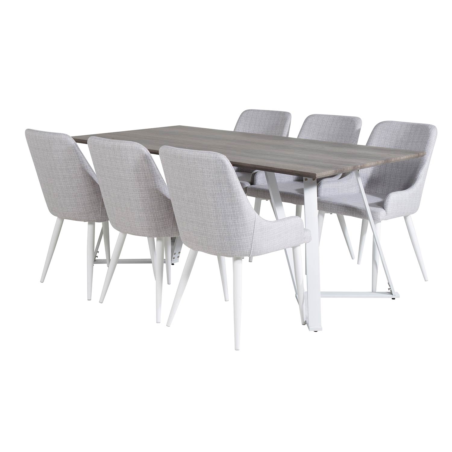 Matgrupp Venture Home Madde med 6 Plake Stolar