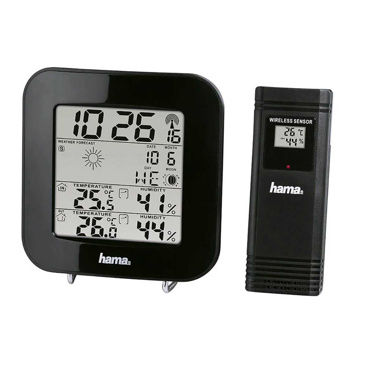 Väderstation HAMA EWS-200 Svart med WiFi och Trådlös Teknik