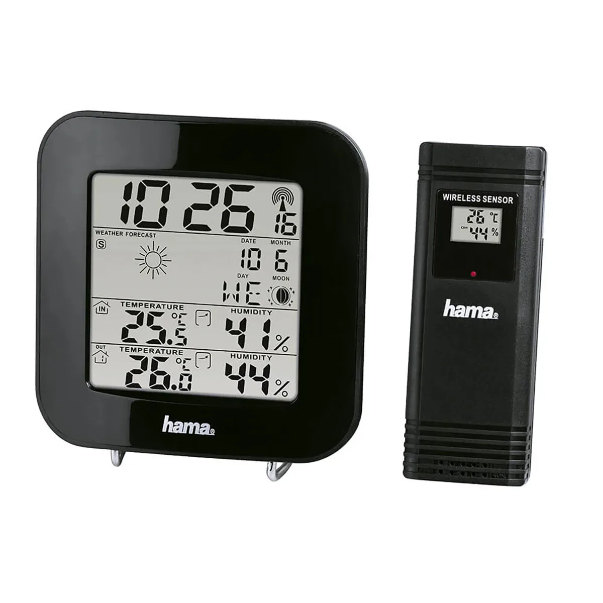 Väderstation HAMA EWS-200 Svart med WiFi och Trådlös Teknik