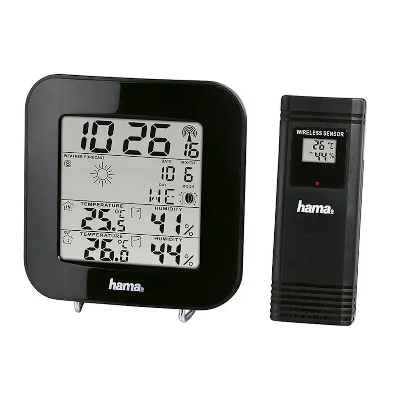 Väderstation HAMA EWS-200 Svart med WiFi och Trådlös Teknik