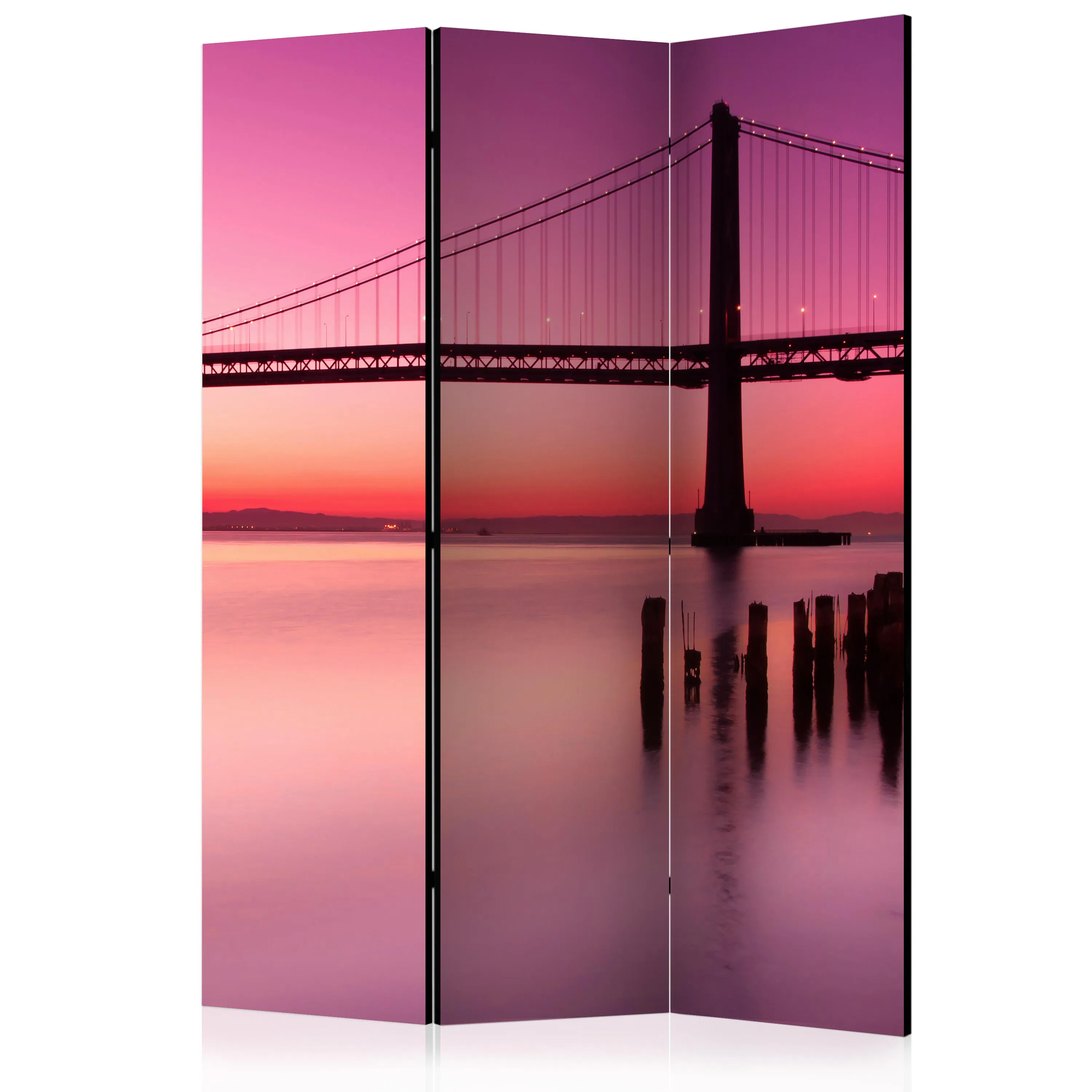 Rumsavdelare Skärmvägg Arkiio Purple Evening 135x172 cm
