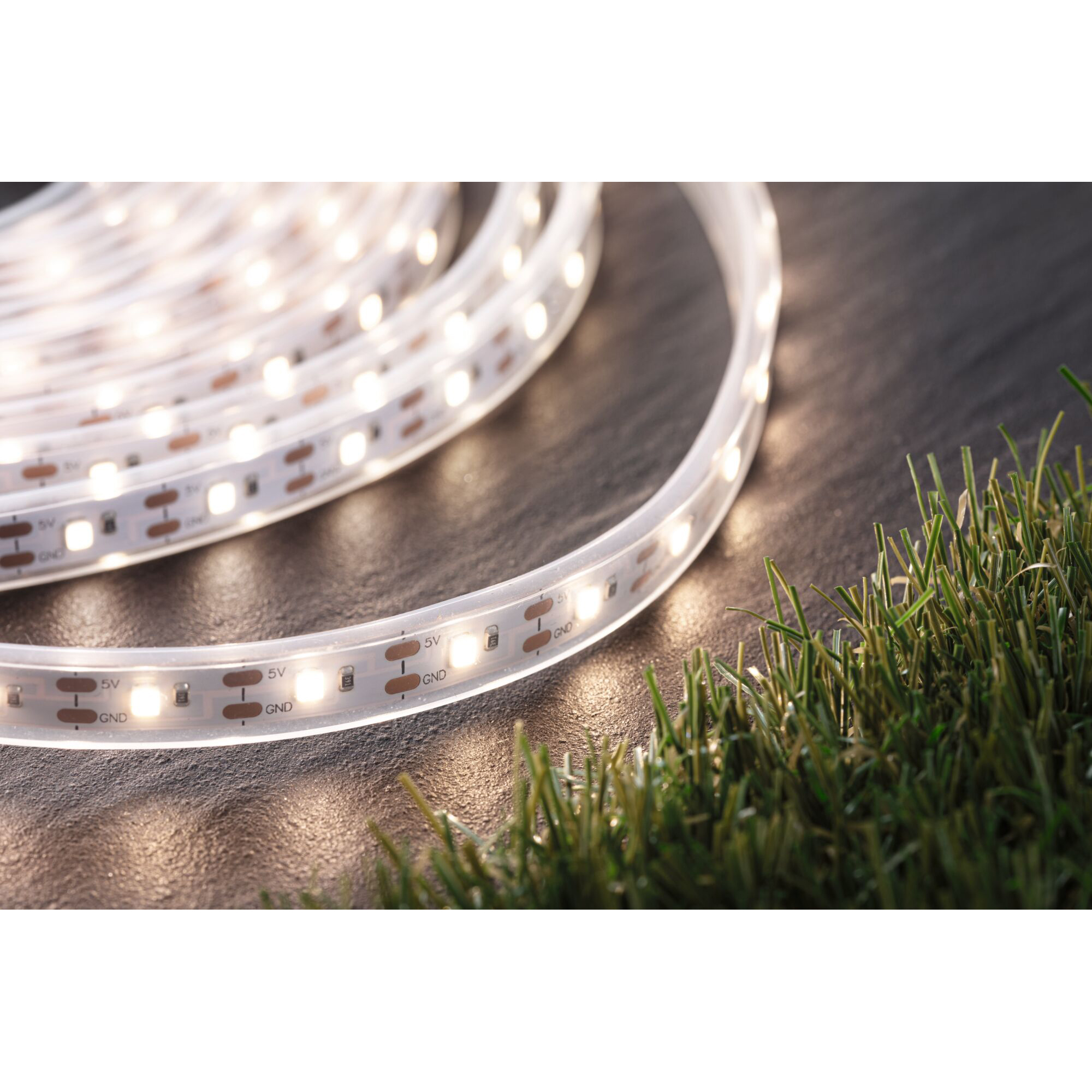 Solcellsljuslinga LED Paulmann MaxLED Ljusstrip inkl. Fjärrkontroll IP44 Ljus: Soft White, Längd: 5 m