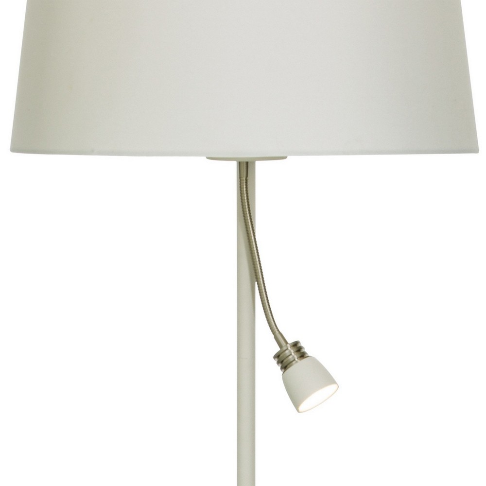 EKETORP golvlampa, vit/stål Vit