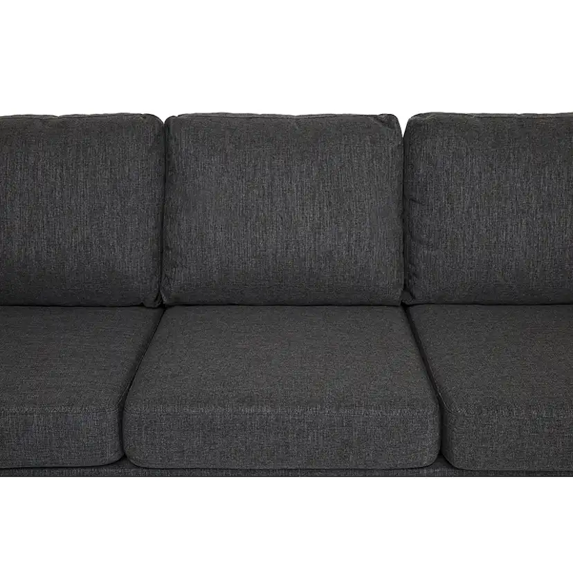 Crazy L-soffa 4-sits Vänster Antracit/Korta Svarta Ben, Vänster