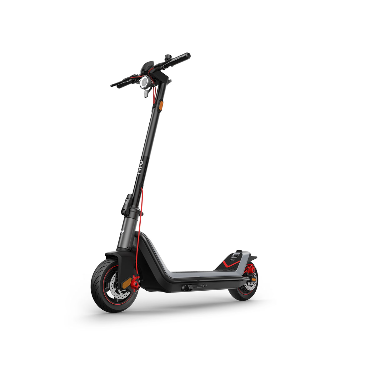 Elscooter NIU KQi3 MAX EU-BG Elsparkcykel i Svart med Trippel-Bromssystem 25 km/h