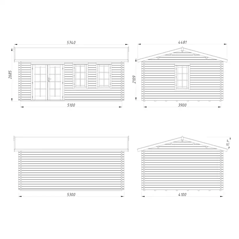 Iris 19,9 m2 (inv. 19,1 m2) Obehandlad