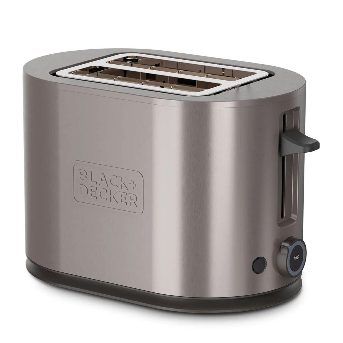 Brödrost BLACK+DECKER Inox 2-Slots 900W Rostfritt Stål