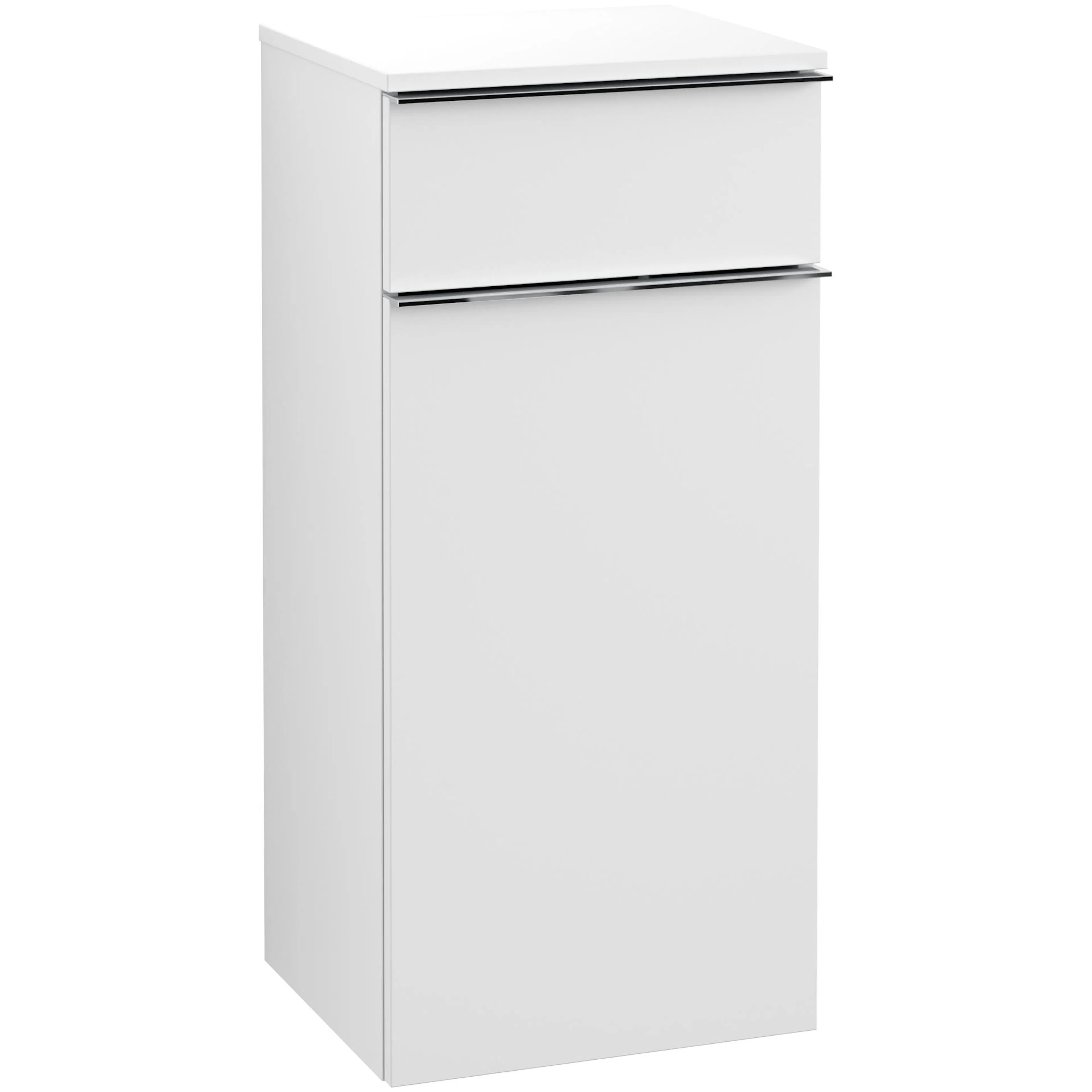 Sidoskåp Villeroy & Boch Venticello A95001MS Mattvit, Handtag: Krom, Gångjärn Vänster