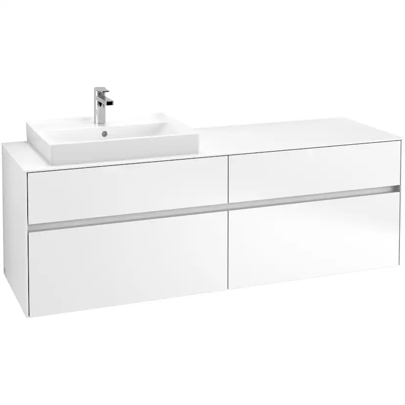 Tvättställsskåp Villeroy & Boch Collaro 160 cm med 4 Lådor för Ovanpåliggande Tvättställ