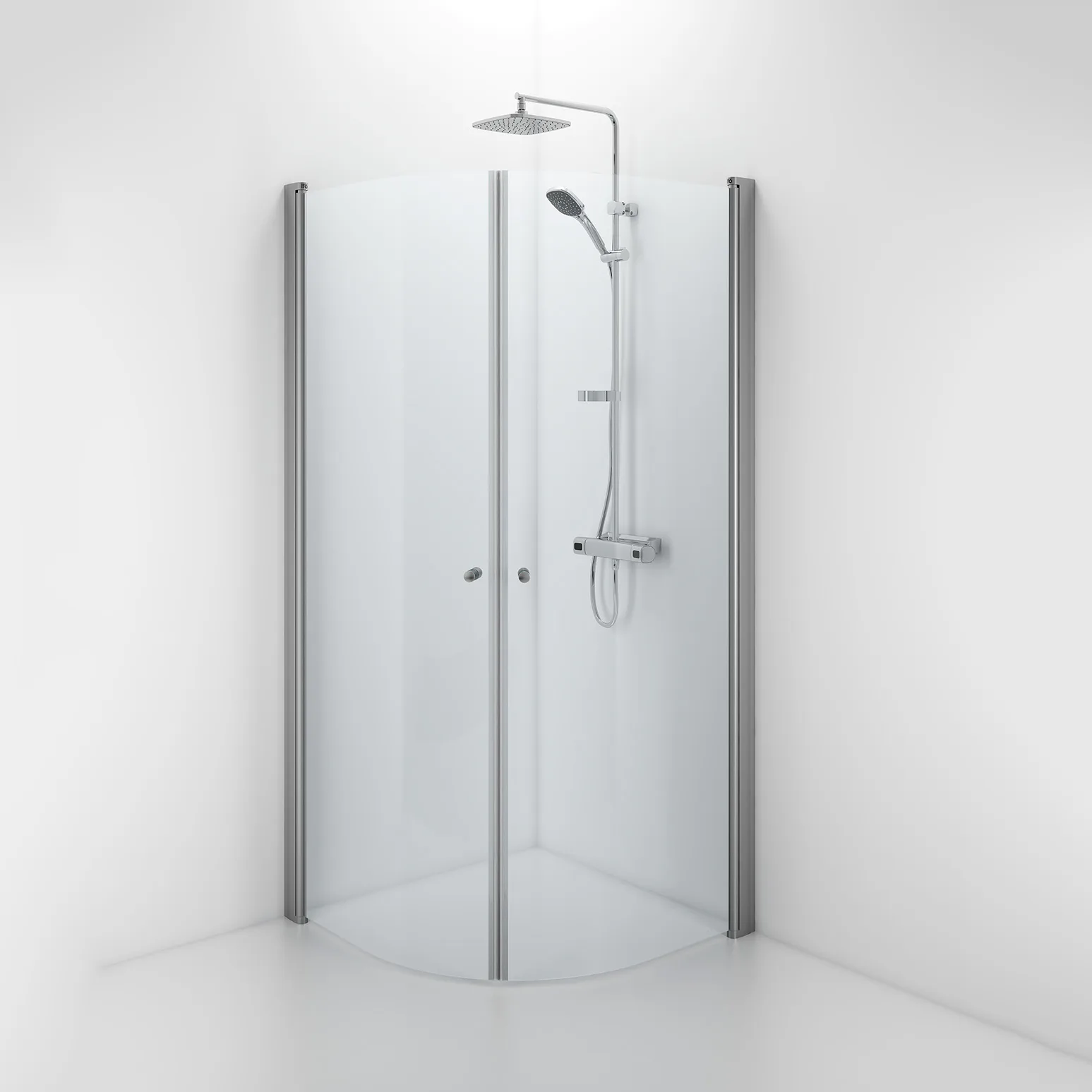 Contura Shower Space SBNK 900x900 med knopp, 2 dörrar 900x900 Knopp
