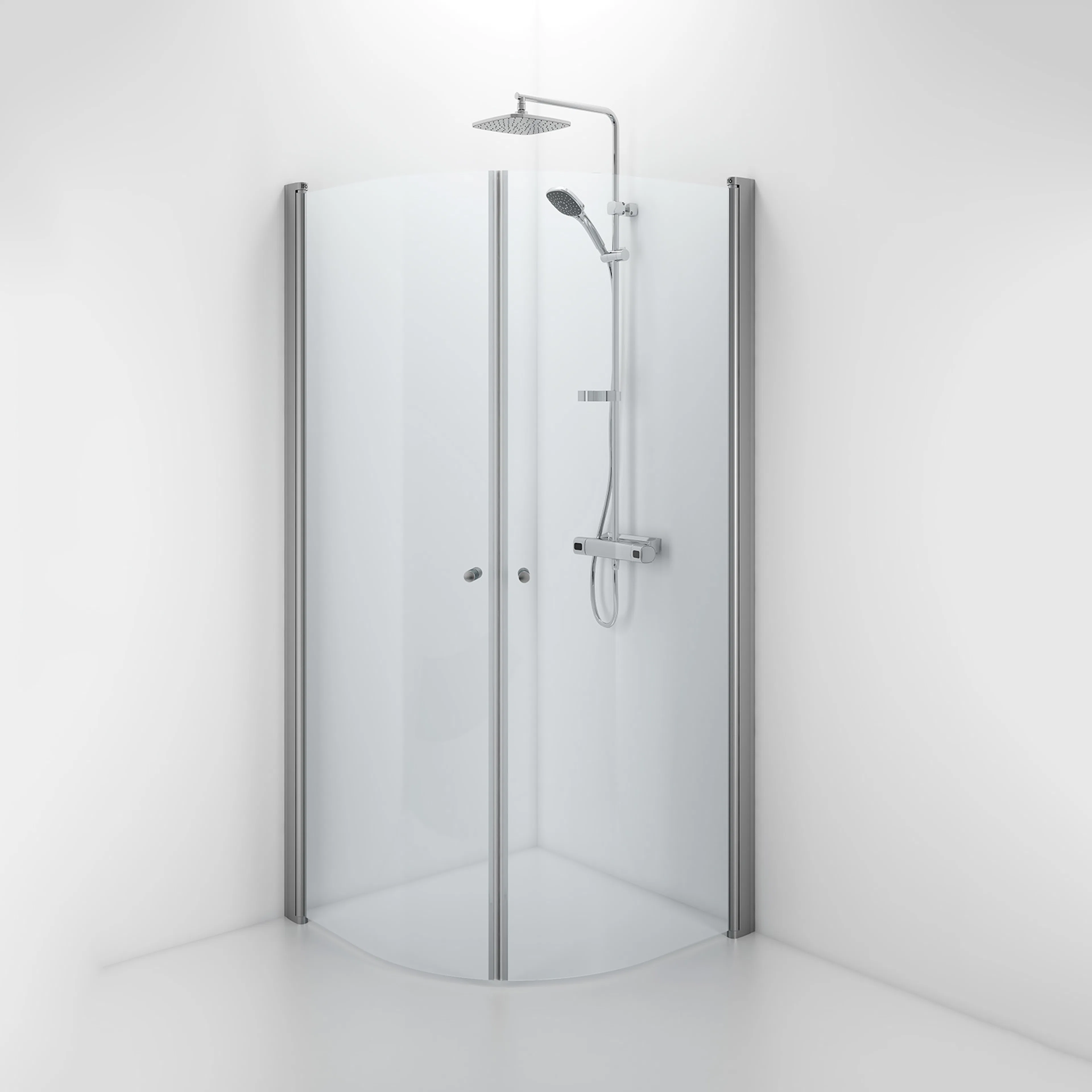 Contura Shower Space SBNK 900x900 med knopp, 2 dörrar 900x900 Knopp