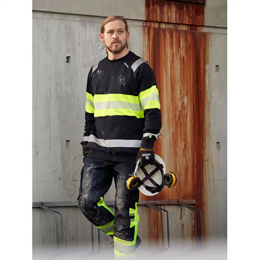 Varsel sweatshirt Fristads Stiby 7530 GKC, klass 1