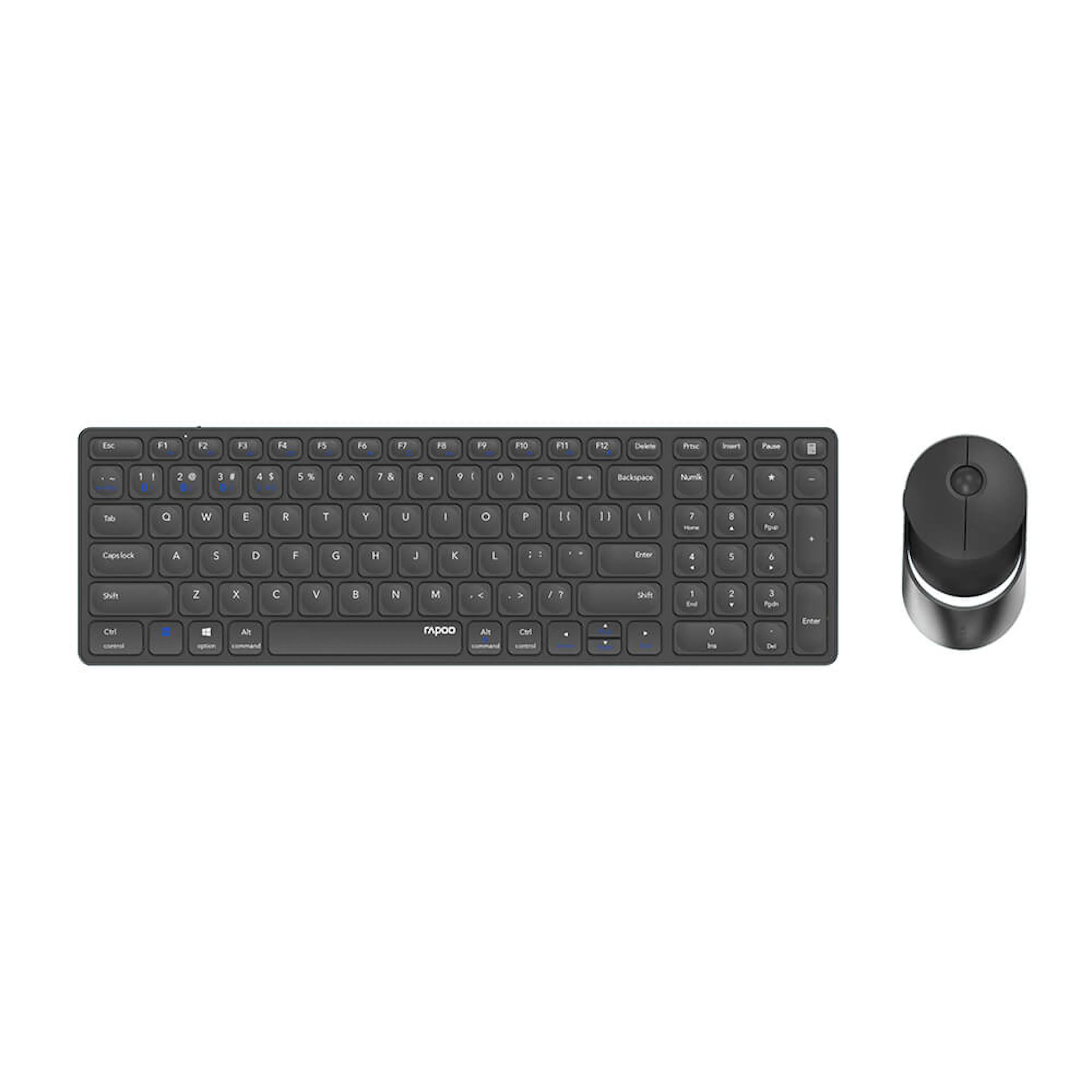 Tangentbord/Mus Set RAPOO 9750M Multi-Mode Trådlös