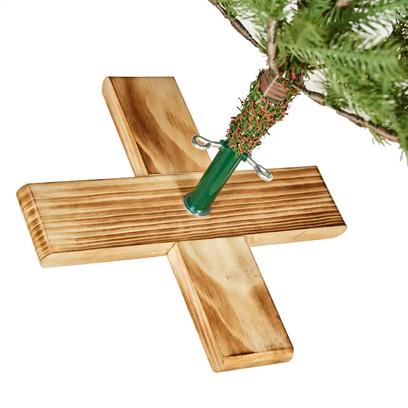 Plastgran Nordic Winter Julgran Danish Collection 100 x 65 cm med Träfot