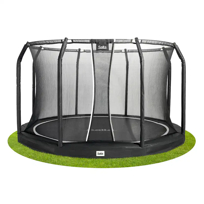 Studsmatta Salta Premium Ground inkl. säkerhetsnät Ø305 cm
