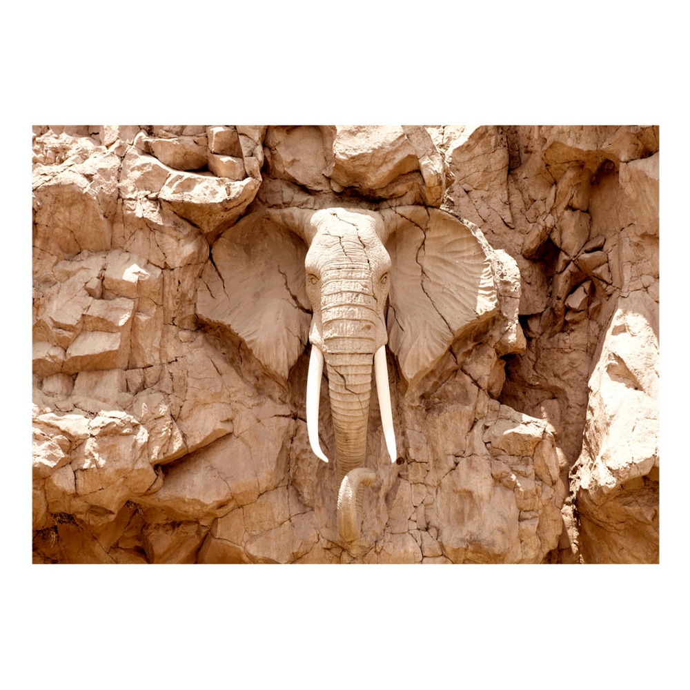 Fototapet Arkiio Självhäftande Stone Elephant South Africa
