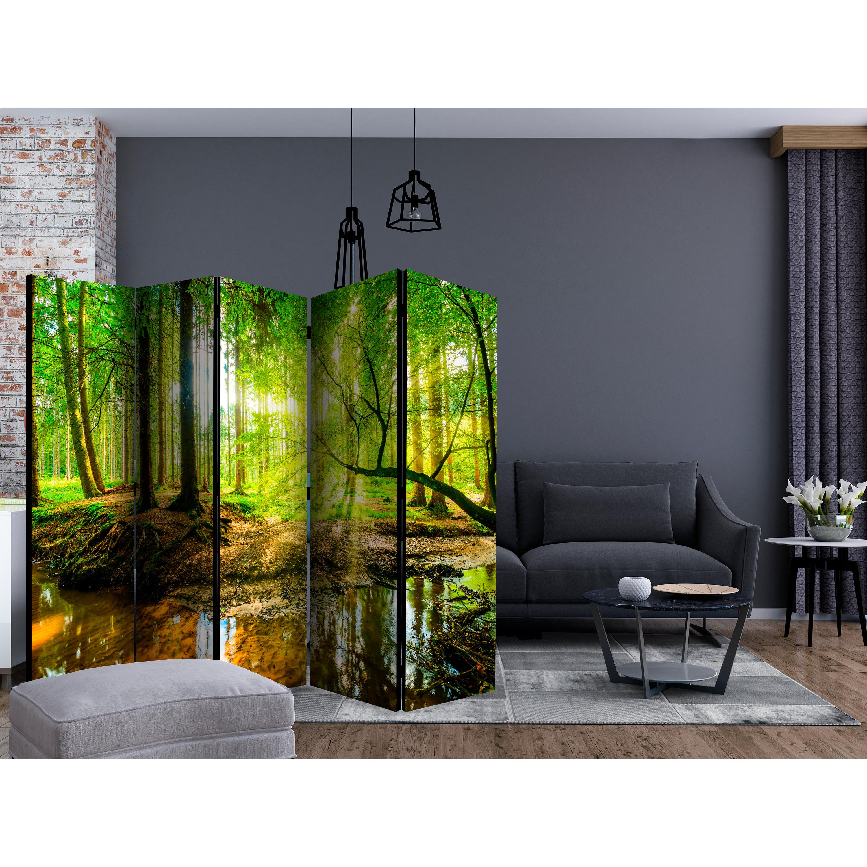 Rumsavdelare Skärmvägg Arkiio Forest Stream II 225x172 cm