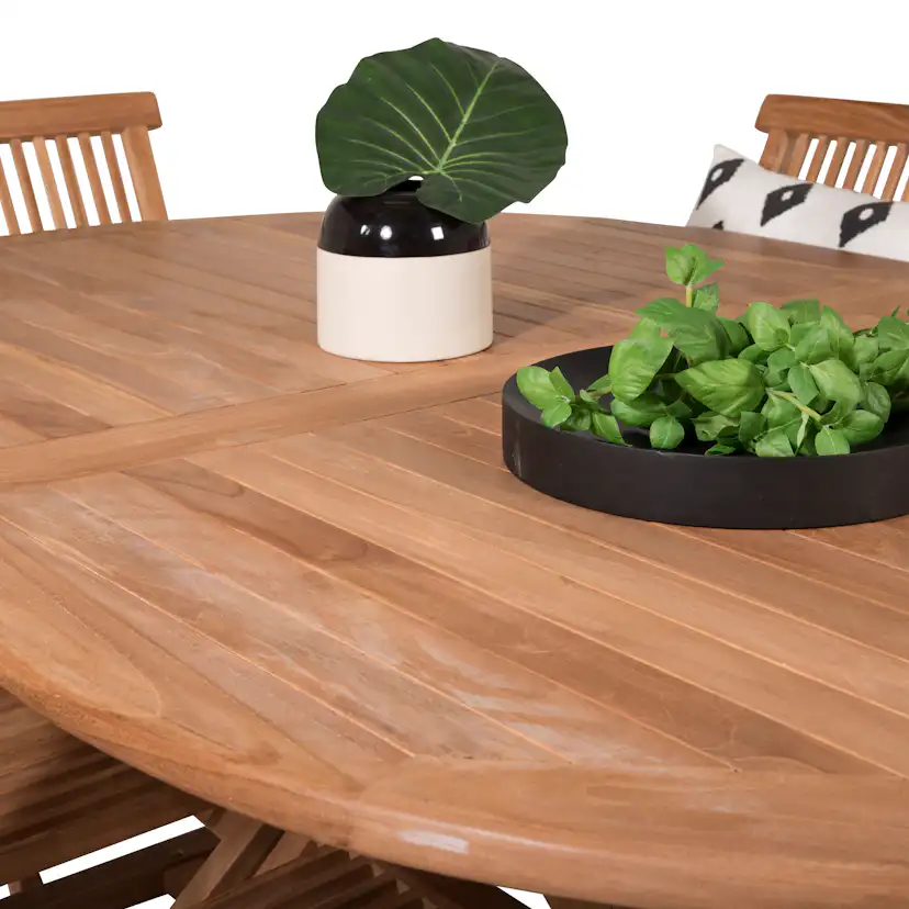 Matgrupp Venture Home Kiara 180/240 med 6 Stolar Utan Armstöd